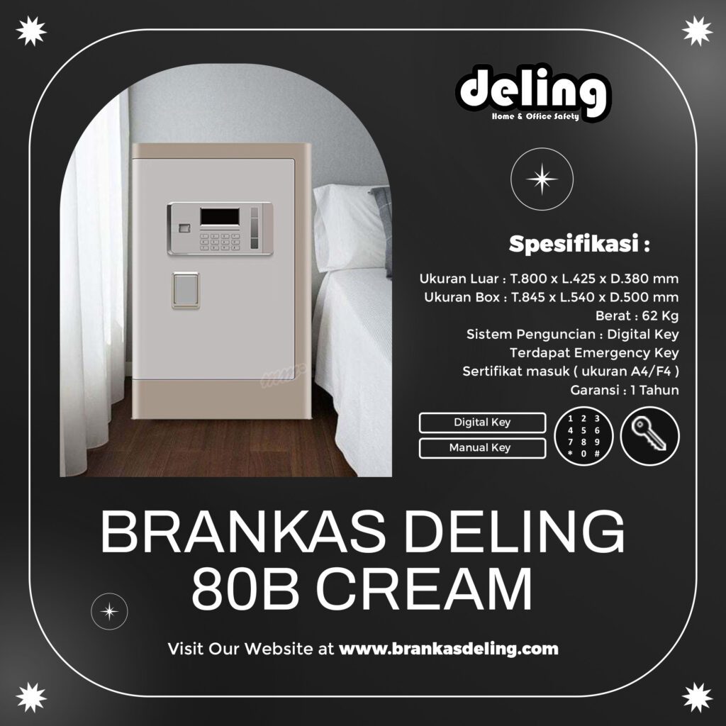 Brankas Deling Type 80B Cream Pic 1